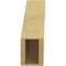 Ekena Millwork 5-inch W x 16-inch D x 16-inch H Carmel Rough Cedar Woodgrain TimberThane Knee Brace, Primed BRCUR05X16X16CARRCPR - alternate 5